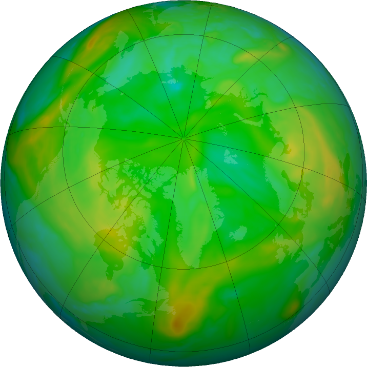 Arctic ozone map for 11 July 2019